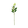 Tige lys blanc artificiel 3 fleurs