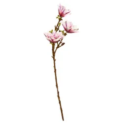 P08 Tige 3 Fleurs - Blc rouge foncé