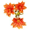 P08 Tige 3 Fleurs - Orange