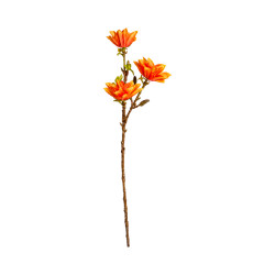 Branche de Dahlia Orange Artificielle
