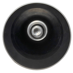 Cache-pot plastique noir texturé 1,3L