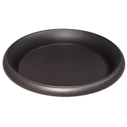 Soucoupe ronde plastique noire