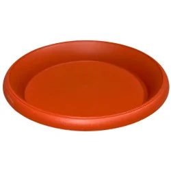 Soucoupe ronde plastique rouge