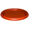Soucoupe ronde plastique rouge