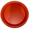 Soucoupe ronde plastique rouge