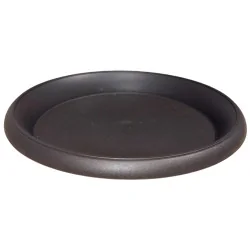 Soucoupe ronde plastique noire