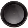 Soucoupe ronde plastique noire