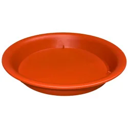 Soucoupe plastique – forme ronde – rouge