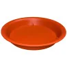 Soucoupe plastique – forme ronde – rouge