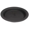 Soucoupe plastique – forme ronde – noire