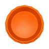 Soucoupe ondulée terracotta 25,4cm