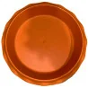 Soucoupe plastique ondulée terre cuite 25,4cm