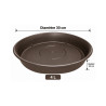 Sous-plat rond marron 4 L – Ø 30 cm