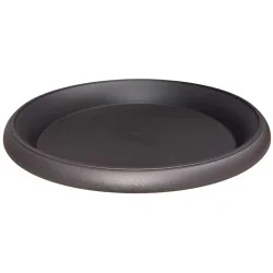 Soucoupe plastique ronde noire