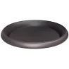 Soucoupe plastique ronde noire
