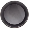 Soucoupe plastique ronde noire