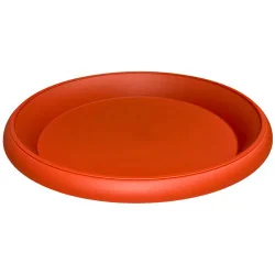 Soucoupe plastique ronde rouge