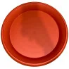 Soucoupe plastique ronde rouge