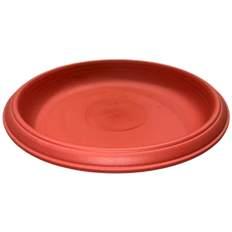 Soucoupe plastique ronde rouge 42cm