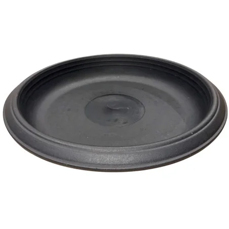 Soucoupe plastique ronde noire 42cm