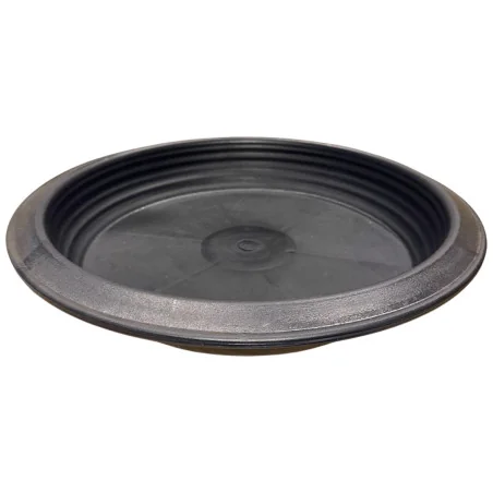 Soucoupe plastique ronde noire 44cm