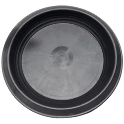 Soucoupe plastique ronde noire 44cm