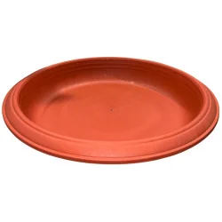 Soucoupe plastique ronde terre cuite 49,5cm