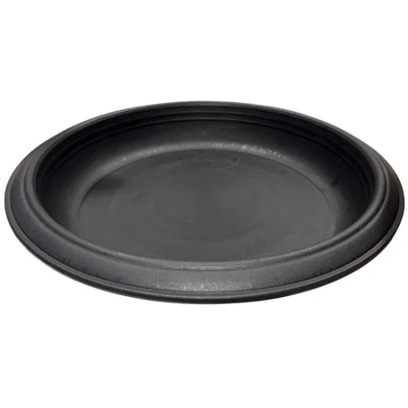 Soucoupe plastique ronde noire 49,5cm