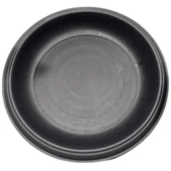 Soucoupe plastique ronde noire 49,5cm